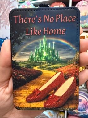 "There's No Place Like Home" Ruby Red Glitter Slipper Cardholder